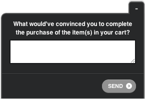 FAQ Sales Strategy Exit survey questions for an ecommerce store using Qualaroo